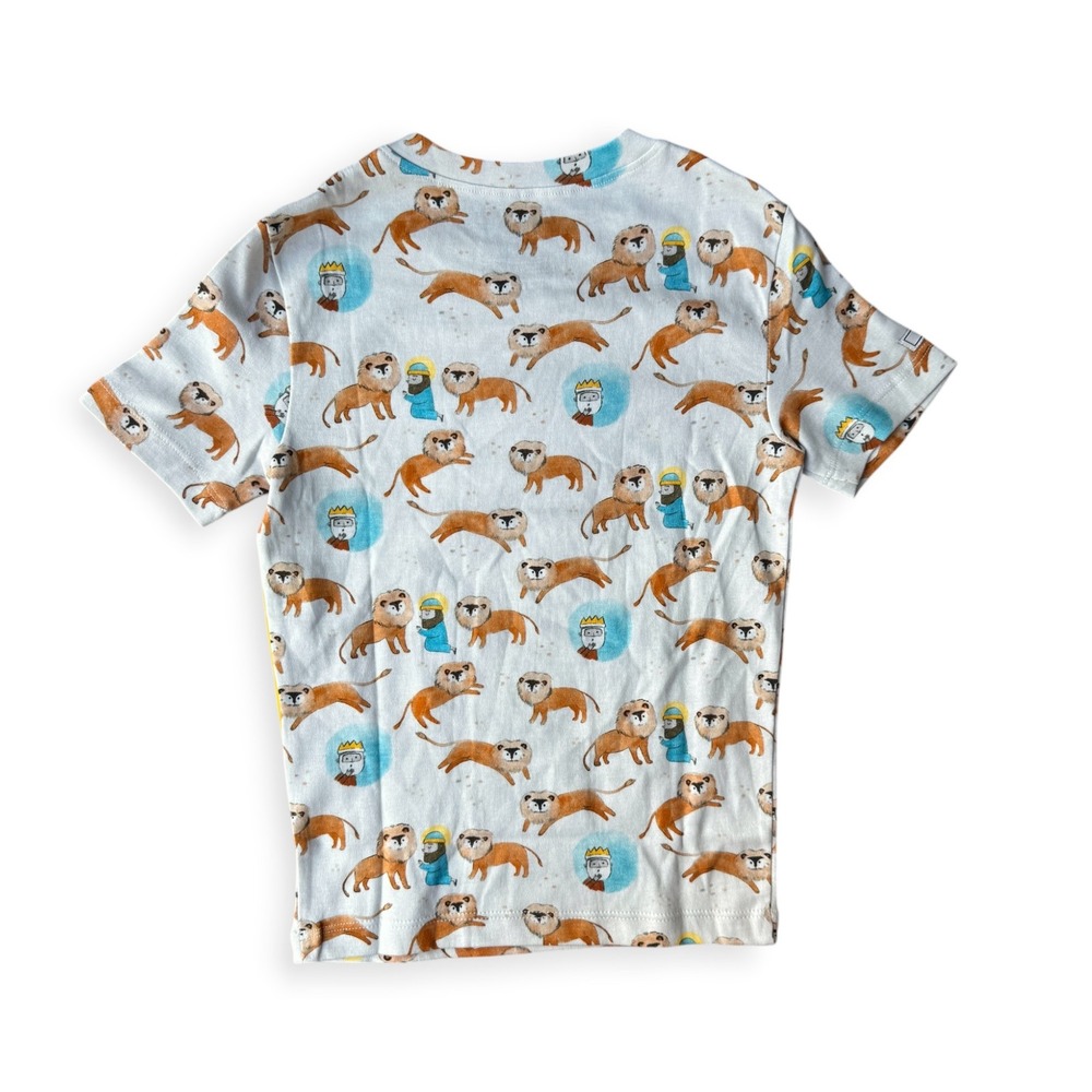 Holy Pals Kids Daniel and the Lions Den Pajama Set Size 8 Blue Cotton 2pc NEW - Picture 4 of 7